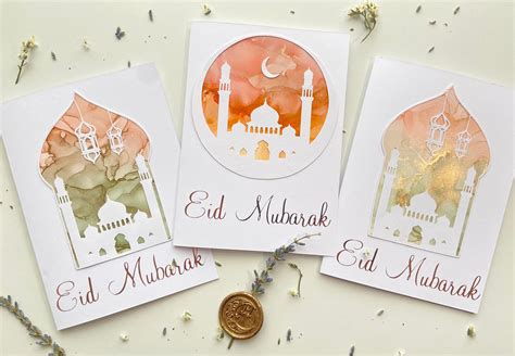 Eid Mubarak Card Handmade Greeting Card Eid Gifts for Her | Etsy