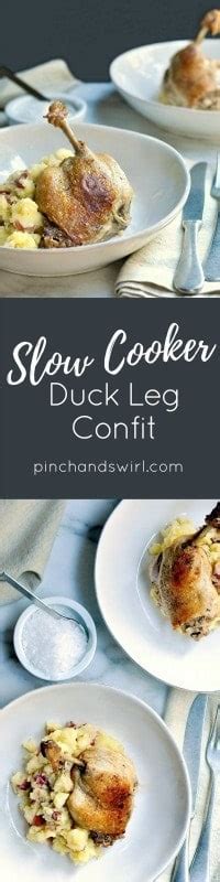 Slow Cooker Duck Leg Confit - Pinch and Swirl