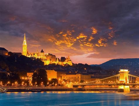 Premium Photo | Budapest night view