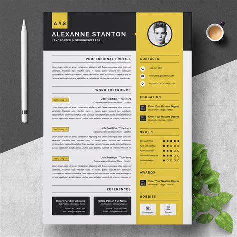 Resume Template / CV Design Template | Resume Templates ~ Creative Market