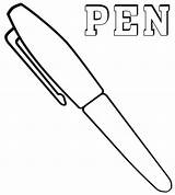 Pen Coloring Pages Printable For Free Download sketch template
