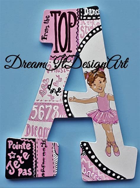 Dance Wall Letters -- Custom Hand Painted Wooden Letters -- Price Per Letter | Letter wall ...