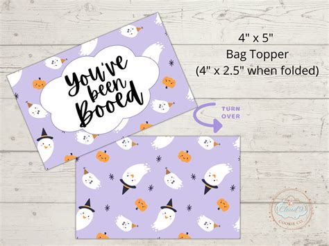 Printable Halloween Bag Topper 4x5 - Etsy