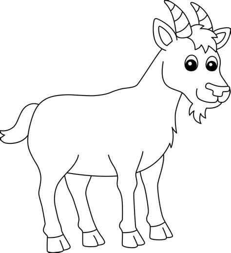 Goat Coloring Page Isolated for Kids 5162940 Vector Art at Vecteezy