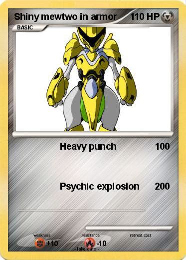 Pokémon Shiny mewtwo in armor - Heavy punch - My Pokemon Card