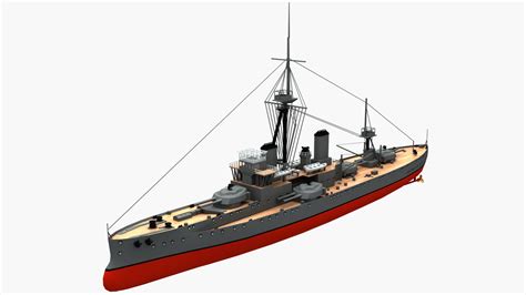 HMS Dreadnought 3D Model $39 - .max - Free3D