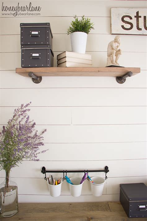 Shiplap Wall for Under $50 - Honeybear Lane