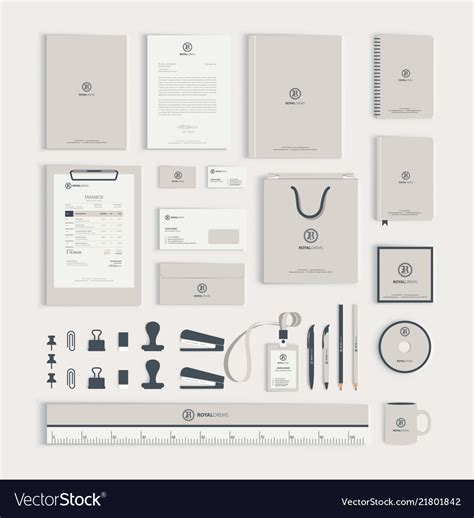 Corporate identity design template Royalty Free Vector Image