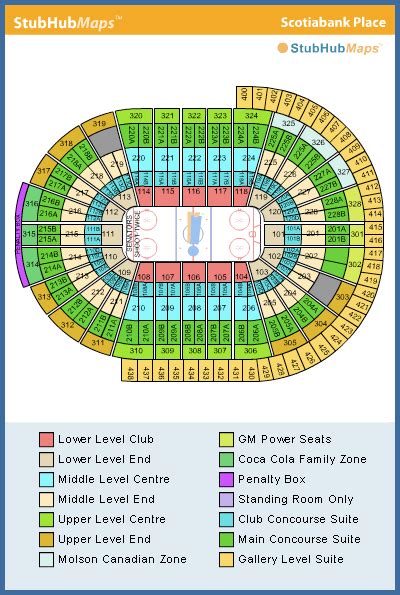 Canadian Tire Centre Seating Chart, Pictures, Directions, and History ...