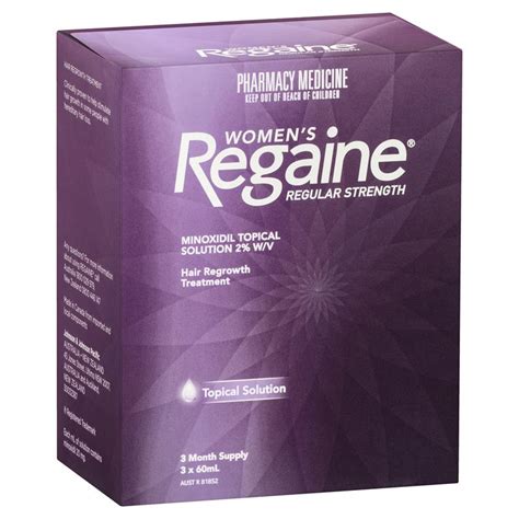 Buy Regaine Women's Regular Strength Minoxidil Hair Regrowth Treatment 3 x 60mL Online at ...