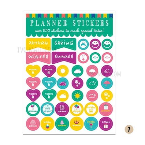 Wholesale 12 Sheets Essentials Planner Sticker Weekly Daily Schedule ...