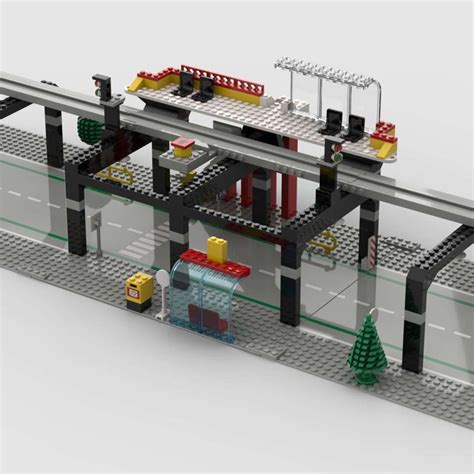 LEGO MOC Monorail Station by Aviarius | Rebrickable - Build with LEGO