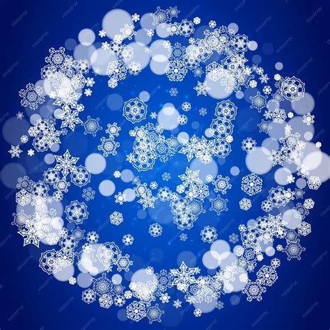 Premium Vector | Christmas background with white snowflakes