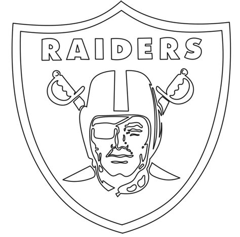 Las Vegas Raiders Logo coloring page - Download, Print or Color Online for Free