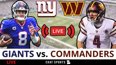 Giants vs Commanders Live Stream, Scoreboard, PlayBy-Play, Highlights ...