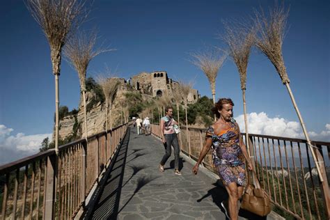 Tourists Revive Italian Hilltop Village, but Nature Has Other Plans ...