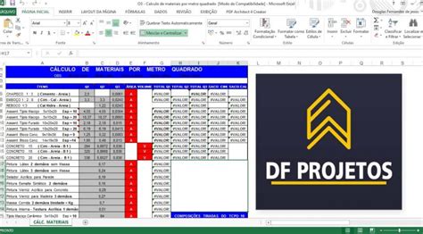 Download de Planilhas de custo de uma obra - Df Projetos