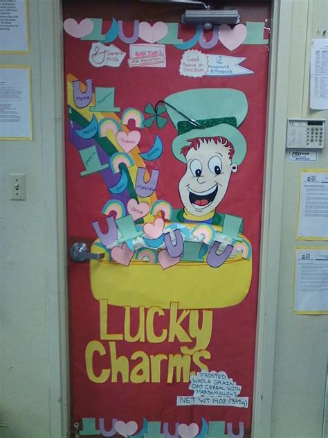 Classroom door for March :) | Classroom art projects, School door ...