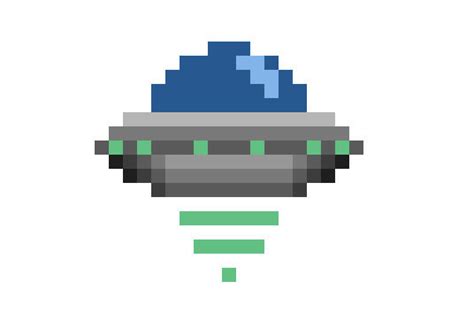 Ufo Pixel Art by fireprouf on DeviantArt