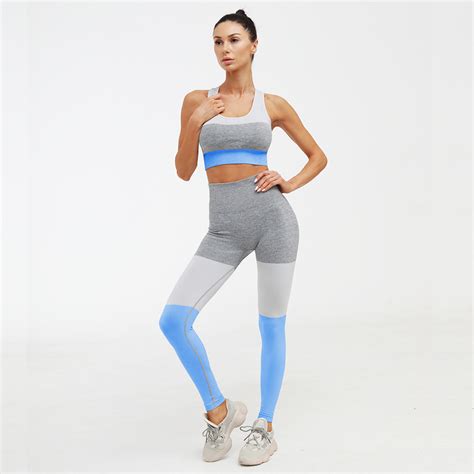 Seamless Patchwork High Waist Yoga Sets - $31.99 - Excelsior #womensactivewear #workout #fitness ...