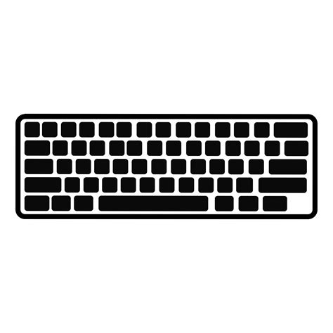Computer Keyboard Clipart Black And White ~ Keyboard Clipart Black And White, Keyboard Black And ...