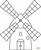 Kleurplaat Kleurplaten Moulin Windmolens Molens Molen Windmolen Viento  sketch template
