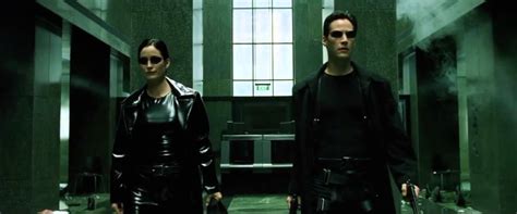 Matrix Lobby Scene Shootout (HD) - YouTube