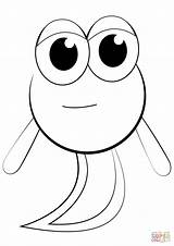 Cartoon Tadpole coloring Page  Free Printable Coloring Pages sketch template