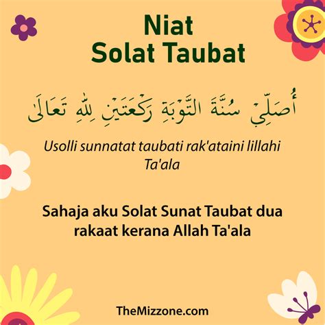 Doa, Cara dan Niat Solat Taubat - Rumi - The Mizzone