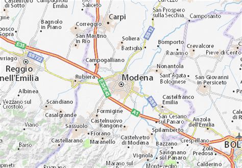 Map of Modena - Michelin Modena map - ViaMichelin