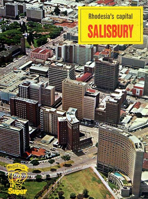 Our Rhodesian Heritage: Rhodesia's Capital - Salisbury | Salisbury, Zimbabwe history, Southern ...