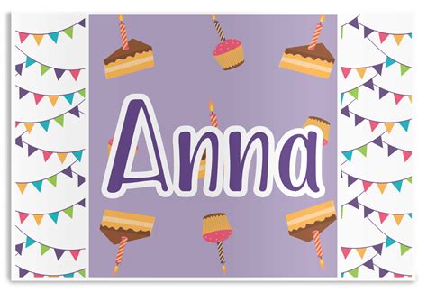 Custom Happy Birthday Disposable Paper Placemats (Personalized ...