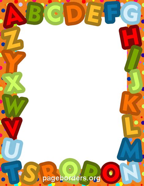 Alphabet Border Printable