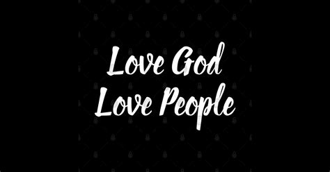 Love God Love People - Christian - Love God Love People - Sticker | TeePublic