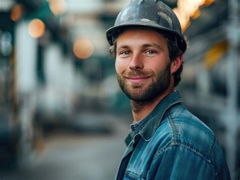 Premium Photo | Workers wearing safety helmets in the steel plant workshop