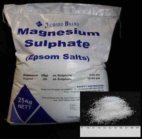 Technical Grade Magnesium Sulphate, Rs 8500 /metric ton Sri Kailash Chemicals | ID: 3355424073