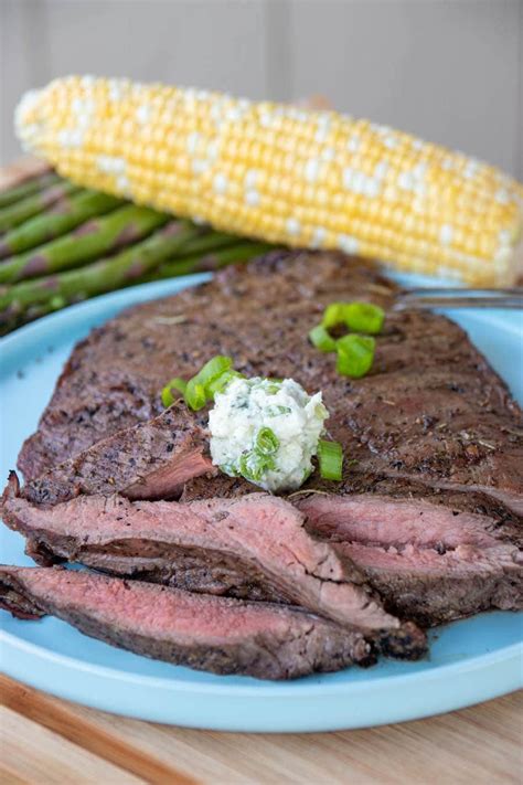 Flat Iron Steak with Gourmet Butter (Perfect On The Grill or Oven ...