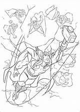 Angry Thor With Stormbreaker Coloring Page  Free Printable sketch template