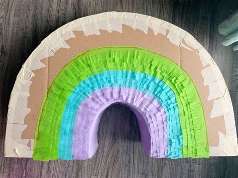 DIY Rainbow Piñata – Auburn Artisan | Rainbow pinata, Diy rainbow, Diy pinata