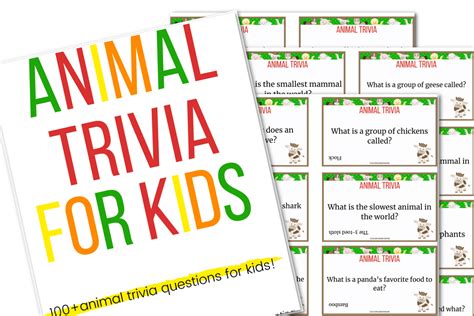 100 Animal Trivia Question for Kids - Confessions of Parenting