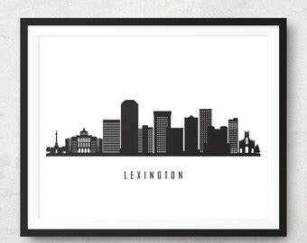 Lexington skyline | Etsy