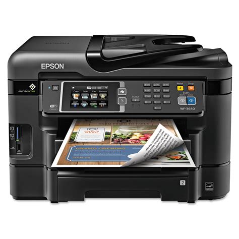 Epson WorkForce WF-3640 All-in-One Wireless Color Printer/Copier/Scanner/Fax Machine - Used ...