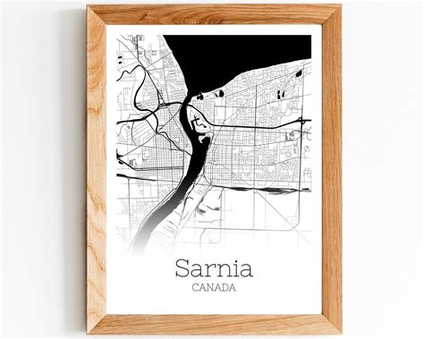 Sarnia Map INSTANT DOWNLOAD Sarnia Canada City Map Printable | Etsy