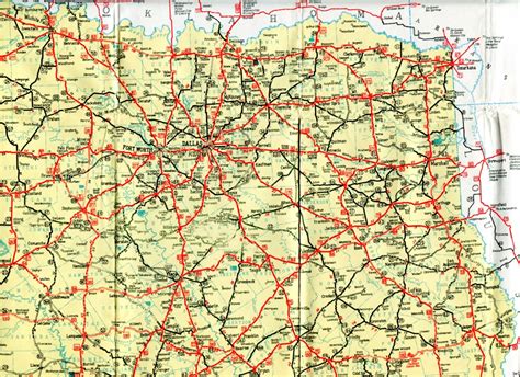 Texas Road Map With Cities And Towns - Printable Maps