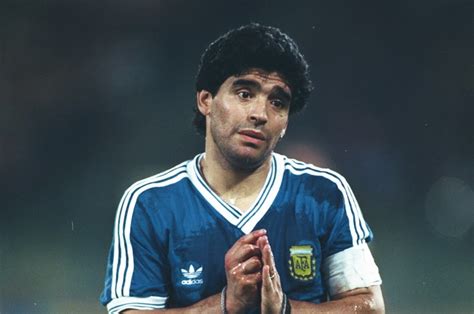 Diego Maradona at World Cup 1990: the weeping angel