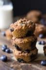 Paleo Blueberry Coffee Cake Muffins {Grain Free & Nut Free}