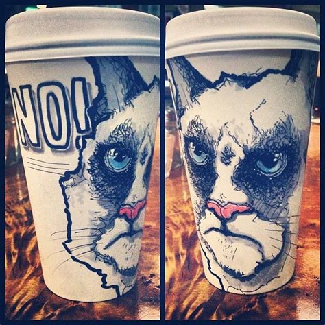 Coffee Cup Art Cat Coffee Cups, Paper Coffee Cup, Coffee Art, Paper Cup ...