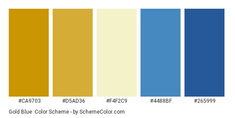 Gold Blue Color Scheme » Blue » SchemeColor.com