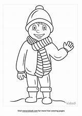 Free Boy In Winter Clothes Coloring Page  Printables sketch template