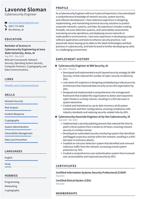 Microsoft Cybersecurity Engineer Resume Examples | ResumeCat